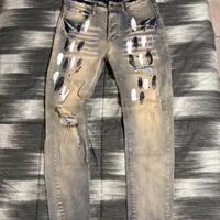 slim fit jeans size M purple 29 grigi nuovi