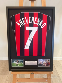 Maglia Milan autografata Shevchenko certificata