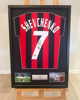 Maglia Milan autografata Shevchenko certificata
