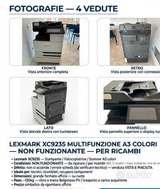 Fotocopiatrice non funzionante