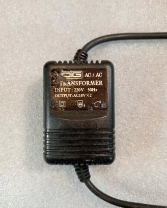 trasformatore 220 volt - 2 x 18 volt