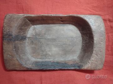 vassoio/ciotola  africana  in legno