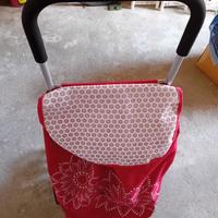 Carrellino spesa 3 ruote x lato