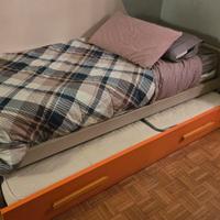 Letto singolo con letto a scomparsa