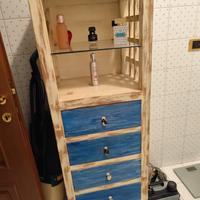 mobiletto bagno con cassetti
