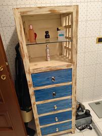 mobiletto bagno con cassetti