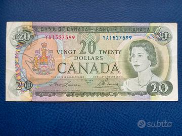 Canada Banconota 20 Dollari Canadesi BB+ 1969