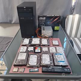 Lotto PC e vari componenti hardware 