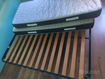 letto rete e materasso 