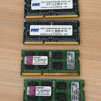 RAM DDR3 per Mac (OWC 8GB / Kingston 4GB)