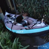 Itwit 3 posti tribord kayak gonfiabile decathlon