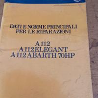 MANUALE TECNICO ORIGINALE A 112 ABARTH 