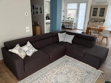 divano angolare 3 posti con penisola