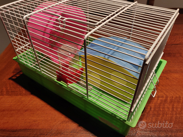 Gabbia criceti / topolini completa di accessori