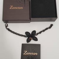 bracciale Zancan con perline nere e scatola 