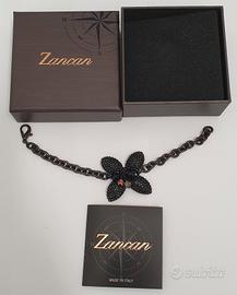 bracciale Zancan con perline nere e scatola 
