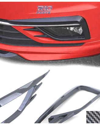 GRIGLIE NEBBIA VOLKSWAGEN VW GOLF 7 17-20 CARBONIO