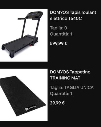 Tapis Roulant Domyos T540C