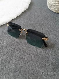 Occhiali Cartier da Sole Rimless Rettangolari