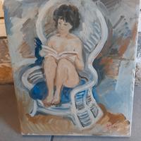 Quadro dipinto a olio di A. M. Taddei