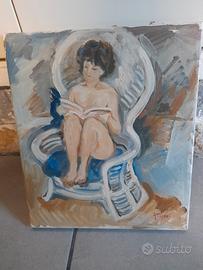 Quadro dipinto a olio di A. M. Taddei