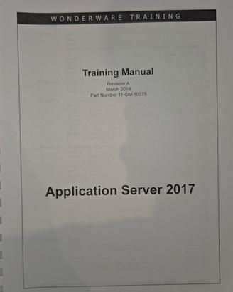 Manuale Tecnico Wonderware Application Server 2017