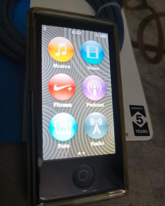APPLE IPOD NANO 7TH GEN NERO ALL BLACK 16GB