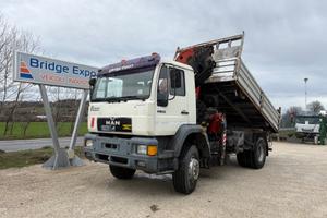 MAN 18.224 ribaltabile 4x4 gru Palfinger euro5