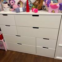 Cassettiera Ikea 8 cassetti bianco