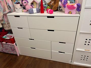 Cassettiera Ikea 8 cassetti bianco