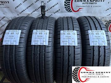 4 PNEUMATICI 175/65 R15 FULDA ESTIVE 75%