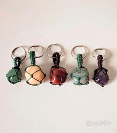 Portachiavi con pietre naturali