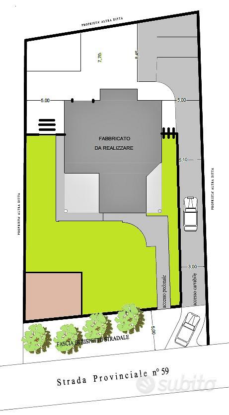 Terreno edificabile permesso costruzione rilasciat - Vista 2