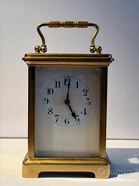 Orologio da viaggio ottone francese antico