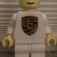 Omino Lego XXL 20cm Porsche