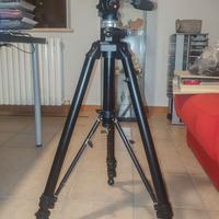 Cavalletto Manfrotto 475B con testa 808RC4