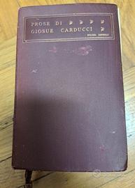 libro Prose di Giosue Carducci