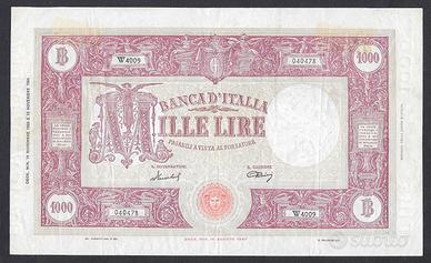 RARISSIMA BANCONOTA 1000 LIRE BARBETTI DEL 1950