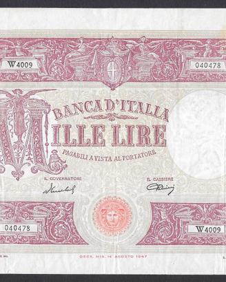 RARISSIMA BANCONOTA 1000 LIRE BARBETTI DEL 1950
