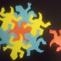 Gioco a incastro: Lucertole di Escher