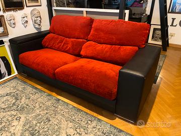 Divano design reclinabile chaise longue poggiatest