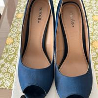 Scarpe décolleté spuntate in raso n39