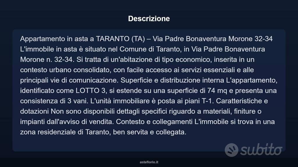 Appartamento – Taranto - Vista 3