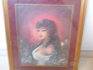 Dipinto su tela zingara di fusco