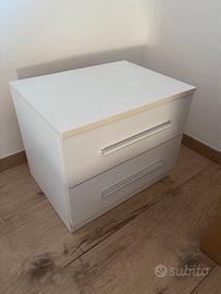 Comodini bianco rovere