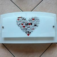 Plafoniera applique cuore