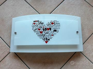 Plafoniera applique cuore