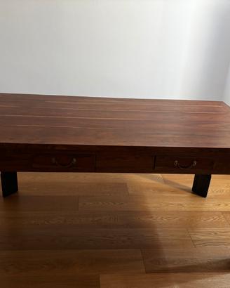 Elegante scrivania in legno artigianale