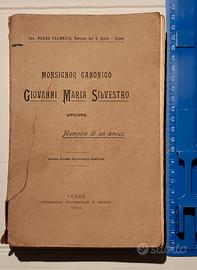 libro "Mons. Can. G.M.Silvestro" 1924
