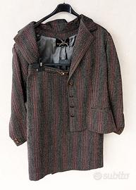 Completo tailleur sartoriale per donna, tg 48 lana